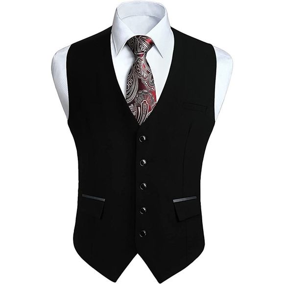 HISDERN Suits & Blazers Hisdern Mens Size Large Suit Vest Business
